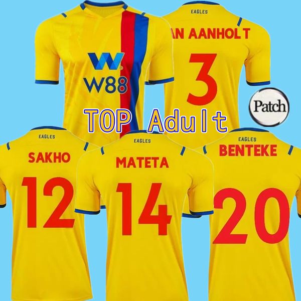 21/22 crystal home soccer jersey 2021 away zaha sakho benteke maillots de foot shirt ilivojevic townsend j.ayew football uniform, Black;yellow
21/22 crystal home soccer jersey 2021 away zaha sakho benteke maillots de foot shirt ilivojevic townsend j.ayew football uniform, Black;yellow