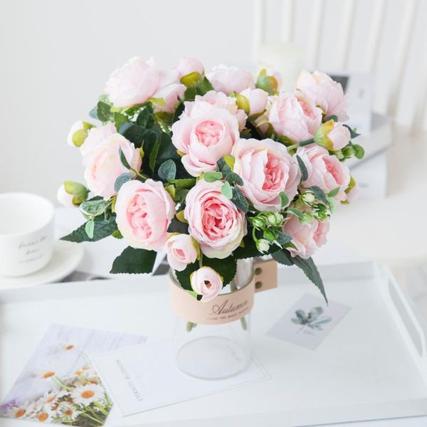 decorative flowers & wreaths 9 heads artificial white peony tea rose autumn silk vase for diy home garden wedding decoration fake plants
decorative flowers & wreaths 9 heads artificial white peony tea rose autumn silk vase for diy home garden wedding decoration fake plants
