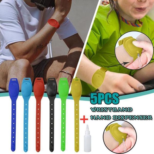 charm bracelets 5pcs kid hand sanitizer belt washing gel alcohol dispensed bracelet silicone watchbands beak bottle dispenser pumps1, Golden;silver
charm bracelets 5pcs kid hand sanitizer belt washing gel alcohol dispensed bracelet silicone watchbands beak bottle dispenser pumps1, Golden;silver