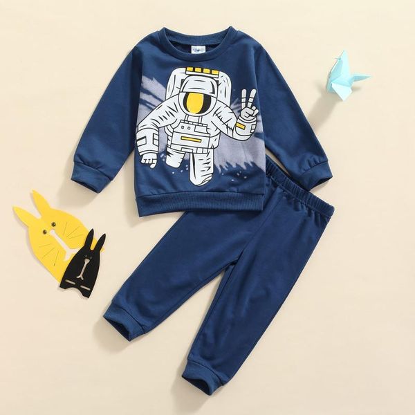clothing sets 2pcs autumn little boys outfit toddlers creative spaceman printing round collar long sleeve + solid color pants set, White
clothing sets 2pcs autumn little boys outfit toddlers creative spaceman printing round collar long sleeve + solid color pants set, White