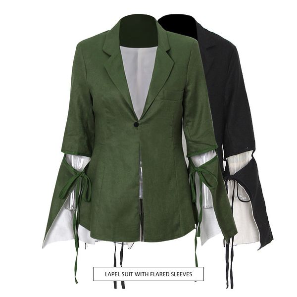 blazers Elegant bandage tops sweater for Korean woman the fashionable lady in office streetwear jacket femalehk220, White;black
blazers Elegant bandage tops sweater for Korean woman the fashionable lady in office streetwear jacket femalehk220, White;black