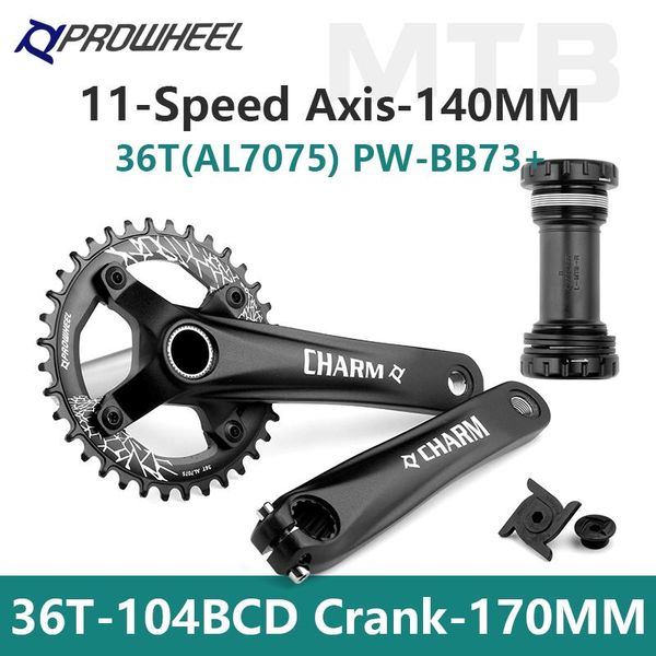 bike heels & chainwheels prowheel-mountain crank set 104bcd-al-7075 36t sprocket 170mm central shaft 140mm bicycle accessories
bike heels & chainwheels prowheel-mountain crank set 104bcd-al-7075 36t sprocket 170mm central shaft 140mm bicycle accessories