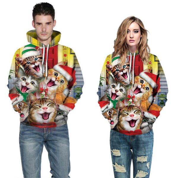 women's hoodies & sweatshirts cartoon women hoodie animal christmas 3d print couple long-sleeved hooded sweatshirt loose casual men, Black
women's hoodies & sweatshirts cartoon women hoodie animal christmas 3d print couple long-sleeved hooded sweatshirt loose casual men, Black
