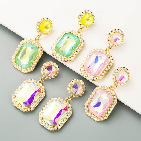 dangle & chandelier korean fashion simple design colorful crystals stone drop earrings with hook for women elegant party wedding, Silver
dangle & chandelier korean fashion simple design colorful crystals stone drop earrings with hook for women elegant party wedding, Silver
