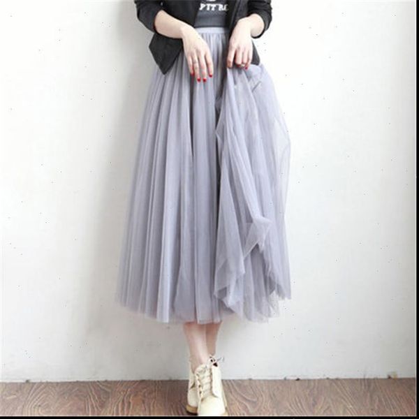 women skirts vintage tulle womens black gray white elastic high waist pleated tutu midi skirt female mid calf
women skirts vintage tulle womens black gray white elastic high waist pleated tutu midi skirt female mid calf