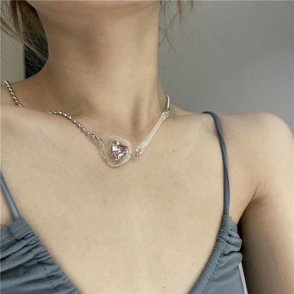 chains bohemian style colored pottery necklace freshwater pearl stitching love gemstone stacking clavicle chain wholesale, Silver
chains bohemian style colored pottery necklace freshwater pearl stitching love gemstone stacking clavicle chain wholesale, Silver