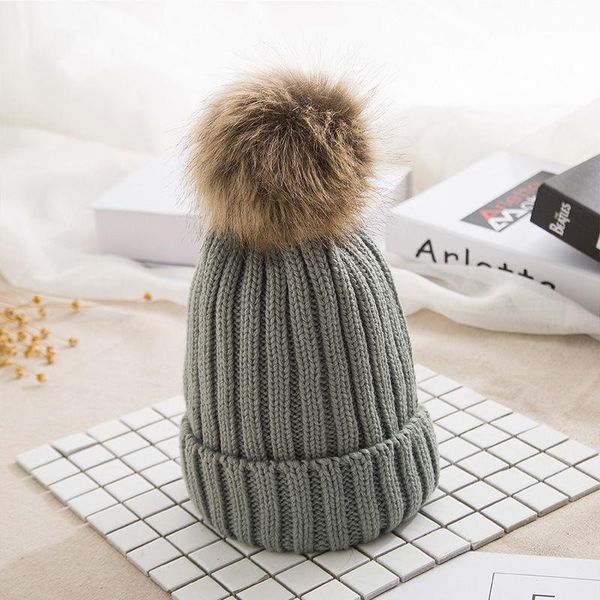 beanie/skull caps winter women solid knit beanie thick cable knitted ribbed hat with faux fur pompom skull cap cuff soft warm, Blue;gray
beanie/skull caps winter women solid knit beanie thick cable knitted ribbed hat with faux fur pompom skull cap cuff soft warm, Blue;gray