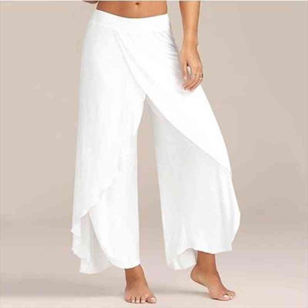summer chiffon irregular side women pants causal wide leg split trousers female solid elastic wasit loose, Black;white
summer chiffon irregular side women pants causal wide leg split trousers female solid elastic wasit loose, Black;white