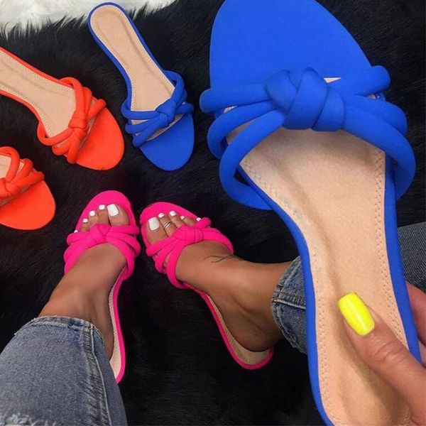 slippers summer women open toe candy color cross flat casual slides tied ladies slip on comfort female fasion shoes plus size, Black
slippers summer women open toe candy color cross flat casual slides tied ladies slip on comfort female fasion shoes plus size, Black