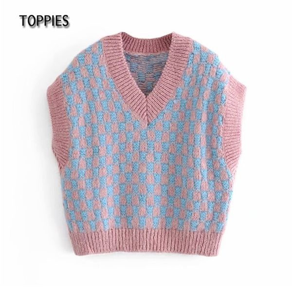 woman plaid sweater vest casual argyle waistcoat female knitted v-neck jacket 210421, White;black
woman plaid sweater vest casual argyle waistcoat female knitted v-neck jacket 210421, White;black