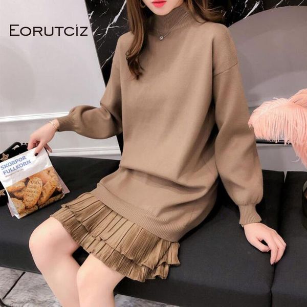 casual dresses eorutciz winter turtleneck dress women knitting tunic basic sweater patchwork spring warm long sleeve lm150, Black;gray
casual dresses eorutciz winter turtleneck dress women knitting tunic basic sweater patchwork spring warm long sleeve lm150, Black;gray