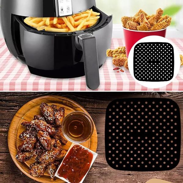 reusable air fryer square baking pads grade silicone tool oil mats bun cake grilled saucer 7.5/8.5in table cloth
reusable air fryer square baking pads grade silicone tool oil mats bun cake grilled saucer 7.5/8.5in table cloth