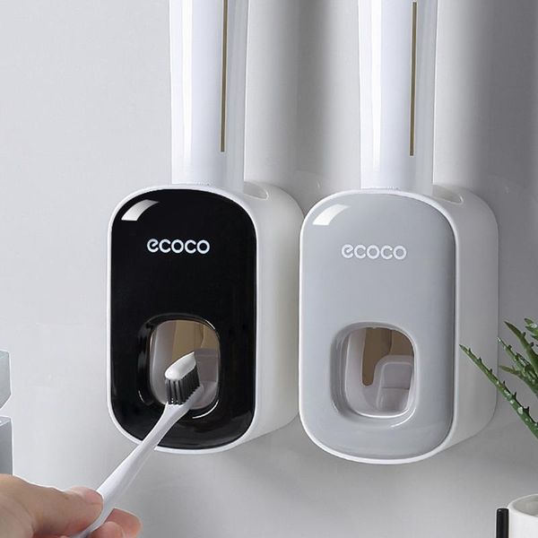 bathroom accessories set automatic toothpaste dispenser dust-proof toothbrush holder wall mount squeezers black/gray bath accessory
bathroom accessories set automatic toothpaste dispenser dust-proof toothbrush holder wall mount squeezers black/gray bath accessory