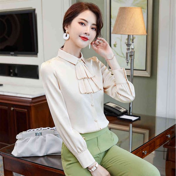 mode ladies plied women's most recent white silk green apricot formal office shirt s-5xl, Black
mode ladies plied women's most recent white silk green apricot formal office shirt s-5xl, Black