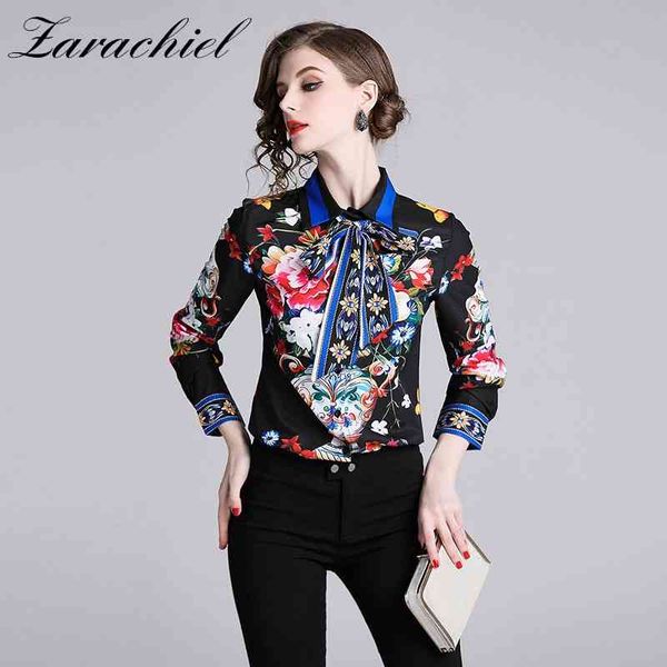 fashion women blue and white porcelain flower printing blouse autumn long sleeve belted bow lady streetwear elegant shirt 210416
fashion women blue and white porcelain flower printing blouse autumn long sleeve belted bow lady streetwear elegant shirt 210416