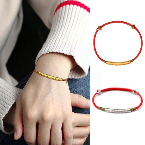 charm bracelets 2021 rectangle creative irregular copper beads red black handmade bracelet for women men knots thread pulling rope x6r4, Golden;silver
charm bracelets 2021 rectangle creative irregular copper beads red black handmade bracelet for women men knots thread pulling rope x6r4, Golden;silver