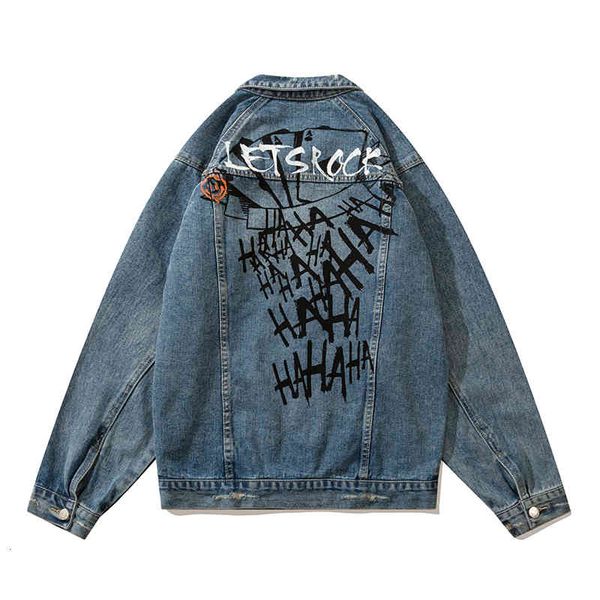 women's jackets high street graffiti lapvibe style denim jackets harajuku men washed jacket oversize hip hop jean aol7, Black;brown
women's jackets high street graffiti lapvibe style denim jackets harajuku men washed jacket oversize hip hop jean aol7, Black;brown