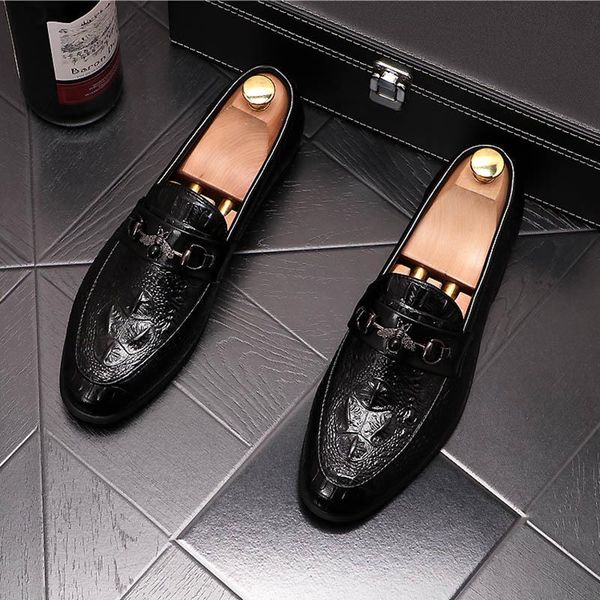 dress shoes es charm men fashion crocodile grain metal buckle flats formal gentleman wedding prom footwear zapatos hombre, Black
dress shoes es charm men fashion crocodile grain metal buckle flats formal gentleman wedding prom footwear zapatos hombre, Black