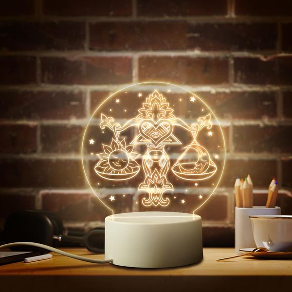 night lights 12 zodiac signs light acrylic led lamp christmas decorations home table children birthday/valentine's day gift
night lights 12 zodiac signs light acrylic led lamp christmas decorations home table children birthday/valentine's day gift