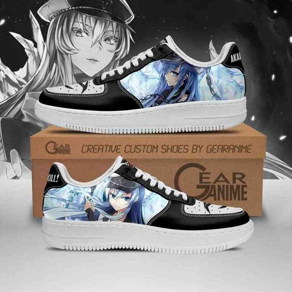 diy anime shoes akame ga kill esdeath custom sneakers casual running sport walking lightweight tennis, Black 
diy anime shoes akame ga kill esdeath custom sneakers casual running sport walking lightweight tennis, Black