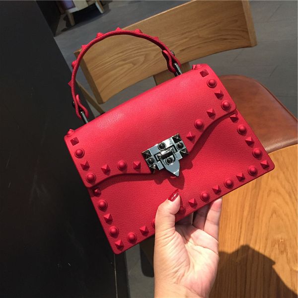handbag rivet hand-held shoulder bag frosted matte jelly pvc lady's straddle
handbag rivet hand-held shoulder bag frosted matte jelly pvc lady's straddle