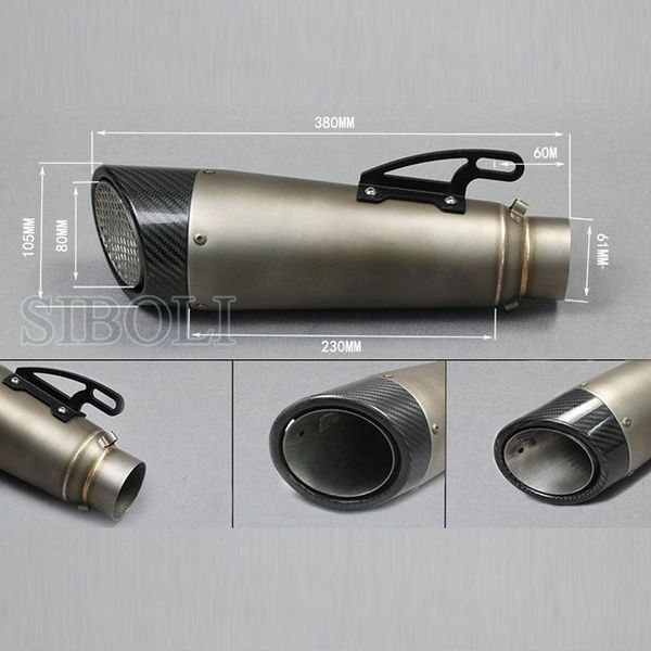 motorcycle exhaust system 51mm 60mm universal modified pipe moto muffler escape nice sound for s1000 s1000r s1000rr sc022
motorcycle exhaust system 51mm 60mm universal modified pipe moto muffler escape nice sound for s1000 s1000r s1000rr sc022