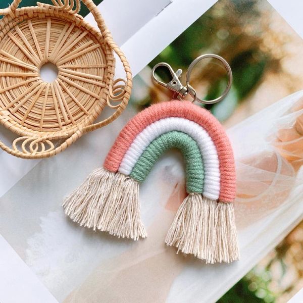 decorative objects & figurines macrame rainbow keychains boho bag charms with tassels hand weave cotton accessories for car key purse wallet
decorative objects & figurines macrame rainbow keychains boho bag charms with tassels hand weave cotton accessories for car key purse wallet