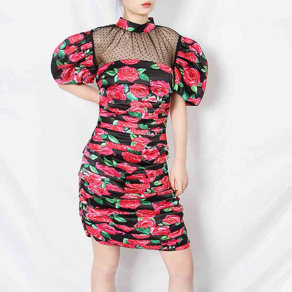 sheath red backless print patchwork mesh women's dress stand collar puff sleeve high waist ruched dresses female new, Black;gray
sheath red backless print patchwork mesh women's dress stand collar puff sleeve high waist ruched dresses female new, Black;gray