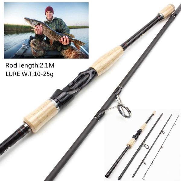 boat fishing rods 2.1m portable rod carbon fiber m power spinning casting lure 4 sections trout travel sea tackle 
boat fishing rods 2.1m portable rod carbon fiber m power spinning casting lure 4 sections trout travel sea tackle