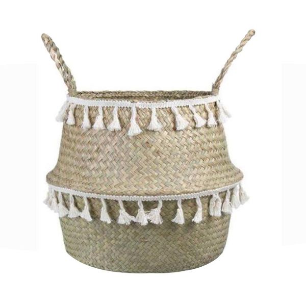 storage baskets seagrass basket belly with tassel foldable woven pompom handle for laundry,toys
storage baskets seagrass basket belly with tassel foldable woven pompom handle for laundry,toys
