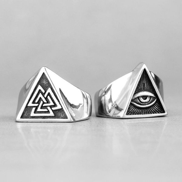 cluster rings viking myth odin triangle masonic stainless steel mens simple for male boyfriend biker jewelry creativity gift wholesale, Golden;silver
cluster rings viking myth odin triangle masonic stainless steel mens simple for male boyfriend biker jewelry creativity gift wholesale, Golden;silver