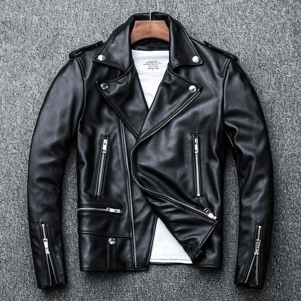 men's leather & faux spring and autumn natural sheepskin jacket black soft motocycle jackets motor clothing biker slim short coat
men's leather & faux spring and autumn natural sheepskin jacket black soft motocycle jackets motor clothing biker slim short coat