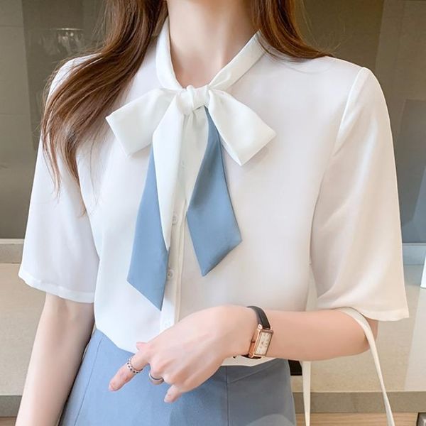 women's blouses & shirts #2014 white blue spring office chiffon blouse women bow collar formal shirt short sleeves slim basic
women's blouses & shirts #2014 white blue spring office chiffon blouse women bow collar formal shirt short sleeves slim basic