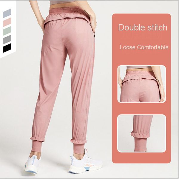 quick-drying breathable sports pants ladies running fitness cropped solid color loose gym wear yoga outfits, White;red
quick-drying breathable sports pants ladies running fitness cropped solid color loose gym wear yoga outfits, White;red