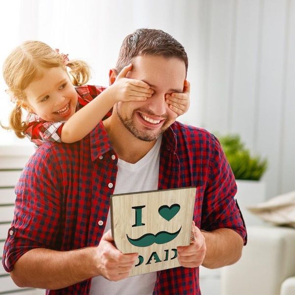 greeting cards father's day gift bamboo card, handmade card with mustache, tie and glasses party decoration accessories
greeting cards father's day gift bamboo card, handmade card with mustache, tie and glasses party decoration accessories