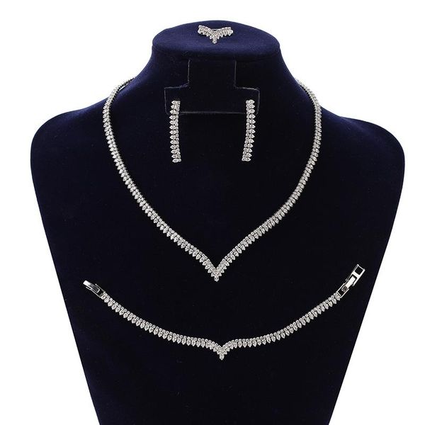 earrings & necklace jewelry sets hadiyana graceful women wedding bridal ring and bracelet set bn8082 acessorios femininos, Silver
earrings & necklace jewelry sets hadiyana graceful women wedding bridal ring and bracelet set bn8082 acessorios femininos, Silver