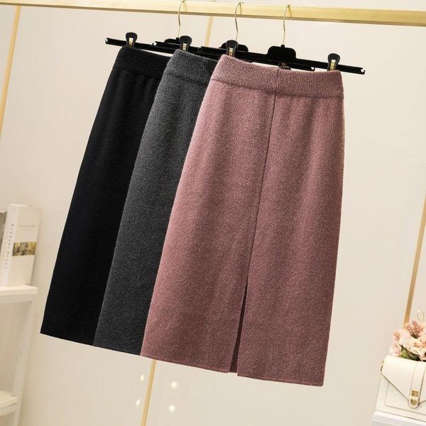 skirts 2021 autumn winter bodycon skirt women stretchable split slim pencil for female knit y292, Black
skirts 2021 autumn winter bodycon skirt women stretchable split slim pencil for female knit y292, Black