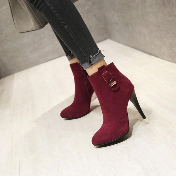 boots oversized women shoes ankle for ladies woman winter side zip belt buckle point, Black
boots oversized women shoes ankle for ladies woman winter side zip belt buckle point, Black