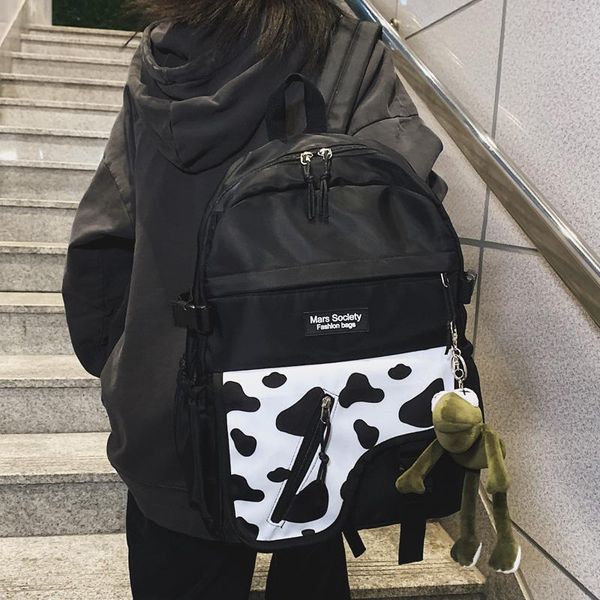 backpack dcimor fashion large capacity waterproof nylon women men contrast color multi-pocket lapstudent schoolbag
backpack dcimor fashion large capacity waterproof nylon women men contrast color multi-pocket lapstudent schoolbag