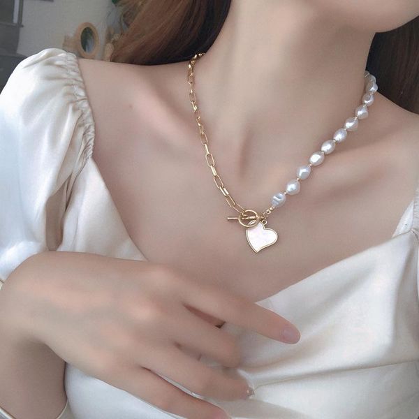 pendant necklaces splicing love girls chain necklace sweet pearls fashion wholesale, Silver
pendant necklaces splicing love girls chain necklace sweet pearls fashion wholesale, Silver