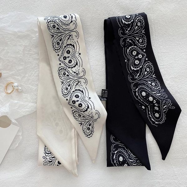 scarves women narrow long scarf 100x6cm chic letter print paisley vintage twill satin silk feeling bag ribbon headbands, Blue;gray
scarves women narrow long scarf 100x6cm chic letter print paisley vintage twill satin silk feeling bag ribbon headbands, Blue;gray