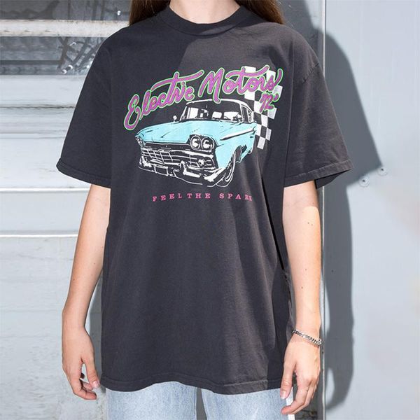 sunfiz yf vintage 70s 80s auto printed casual t shirts black oversized cotton short sleeve women summer graphic cool tees women's t-sh, White
sunfiz yf vintage 70s 80s auto printed casual t shirts black oversized cotton short sleeve women summer graphic cool tees women's t-sh, White