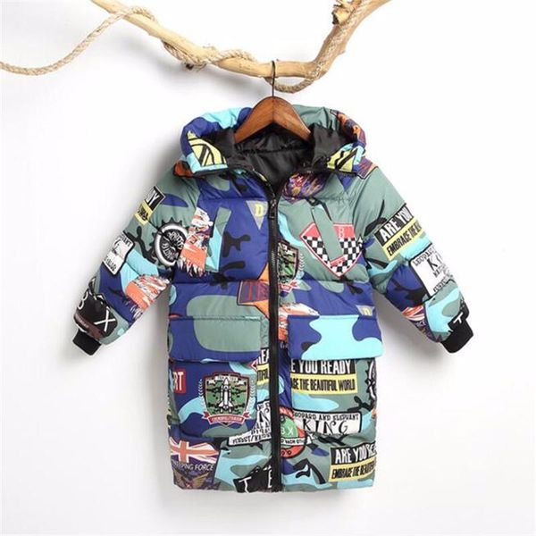 hooded boys winter jackets long baby girls warm thick coat graffiti camouflage parkas kids outwear children windproof clothes, Blue;gray
hooded boys winter jackets long baby girls warm thick coat graffiti camouflage parkas kids outwear children windproof clothes, Blue;gray