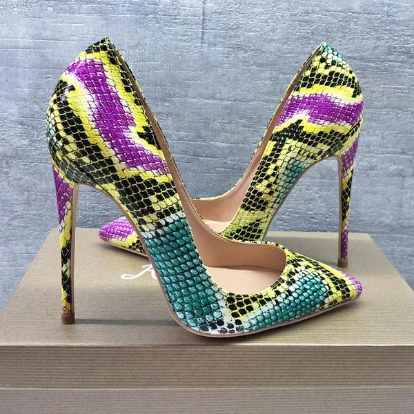 fashion yellow python snake leather poined toe stiletto heel high shoe pump high-heeled shoes dress, Black
fashion yellow python snake leather poined toe stiletto heel high shoe pump high-heeled shoes dress, Black