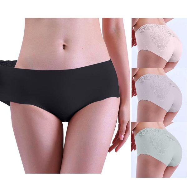 women's panties non-trace ice silk breathable midwaist solid color underwear women high-rise female lingerie briefs, Black;pink
women's panties non-trace ice silk breathable midwaist solid color underwear women high-rise female lingerie briefs, Black;pink