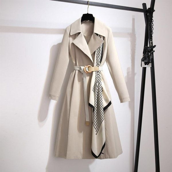 women's wool & blends fashion windbreakers loose long trench coat casual belt and thin temperament autumn 2021 clothing, Black
women's wool & blends fashion windbreakers loose long trench coat casual belt and thin temperament autumn 2021 clothing, Black