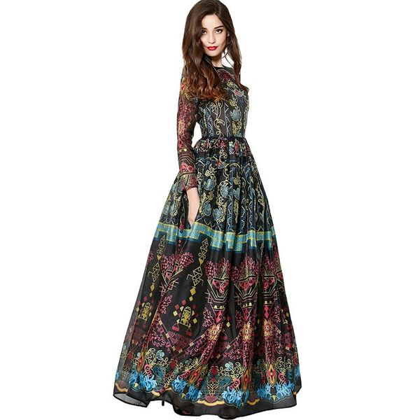 casual dresses s-xxl 2021 summer and autumn fashion retro printing long-sleeved temperament banquet women dress, Black;gray
casual dresses s-xxl 2021 summer and autumn fashion retro printing long-sleeved temperament banquet women dress, Black;gray