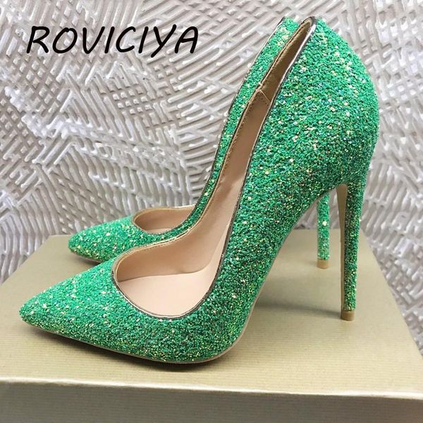 green glitter shoes sparkling nightclub womens pumps stiletto 12cm high heels zapatos de mujer lf007 roviciya dress, Black
green glitter shoes sparkling nightclub womens pumps stiletto 12cm high heels zapatos de mujer lf007 roviciya dress, Black