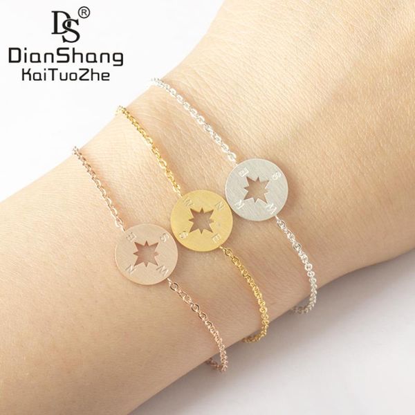 charm bracelets dianshangkaituozhe 10pcs minimalist & bangles tiny compass congratulations promotion gift for girls women bijoux, Golden;silver 
charm bracelets dianshangkaituozhe 10pcs minimalist & bangles tiny compass congratulations promotion gift for girls women bijoux, Golden;silver