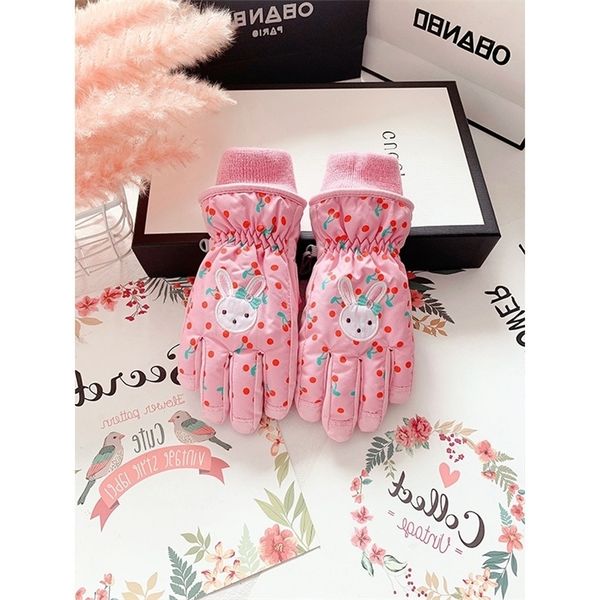 children's ski gloves winter women's middle school and older children's lovely cotton thickened waterproof, cold proof warm,, Black
children's ski gloves winter women's middle school and older children's lovely cotton thickened waterproof, cold proof warm,, Black